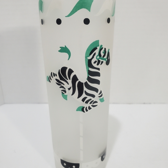 MCM Vintage Libbey Carousel Animal Highball Glasses SET of 6 - Picture 10 of 12